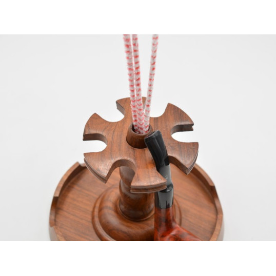 Pipatartó 6 pipa részére - kerek szárkefe tartóval - OUTLET-1