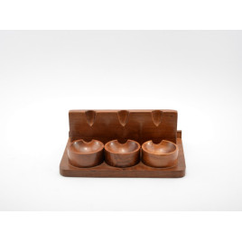 Pipatartó 3 pipa számára - téglalap