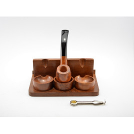 Pipatartó 3 pipa számára - téglalap