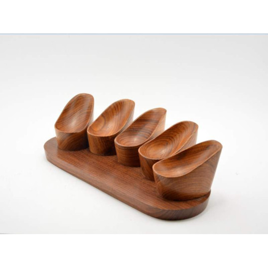 Pipatartó 5 pipa részére, hajlított