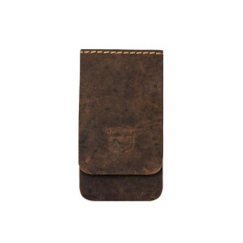 Padonio barna bőrből készült összecsukható pipa tartó  - 1 pipa számára