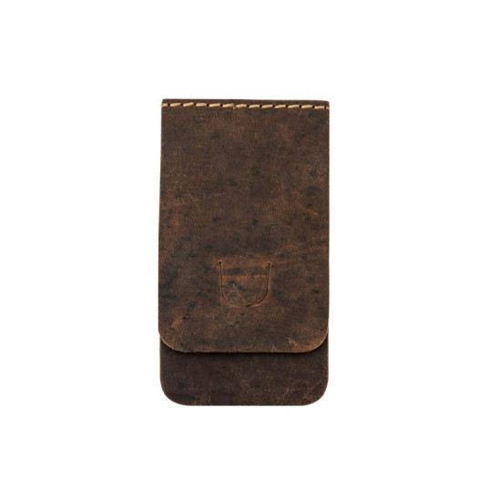 Padonio barna bőrből készült összecsukható pipa tartó  - 1 pipa számára