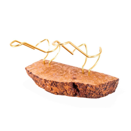 Bruyer gyökérből készült pipatartó 2 pipa részére - Padonio