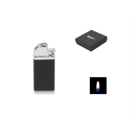 Eurojet tűzköves pipagyújtó fekete-ezüst színű kivitelben