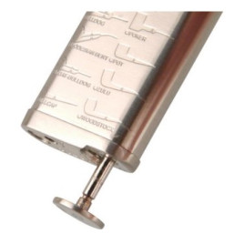 Passatore Leonard pipagyújtó beépített pipa tömködővel - króm színű,pipás képekkel