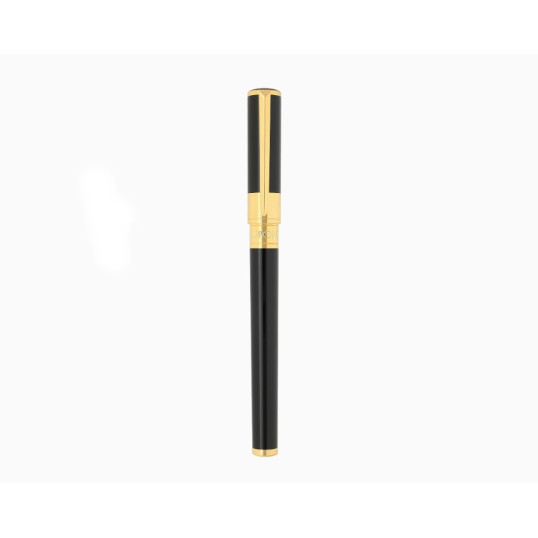 S.T. Dupont Initial töltőtoll – fekete lakk, arany színű részletek