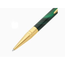 S.T. Dupont Initial Géode Green golyóstoll – zöld lakkozott, aranyozott kivitel