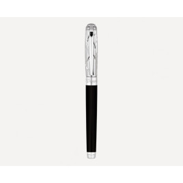 S.T. Dupont Line D Fire Lines rollerball toll Medium – fekete természetes lakkal, palládium bevonattal