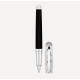 S.T. Dupont Line D Fire Lines rollerball toll Medium – fekete természetes lakkal, palládium bevonattal - S.T. Dupont Line D