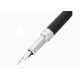 S.T. Dupont Line D Eternity Medium Black & Palladium fekete töltőtoll, 14 karátos arany tollheggyel - S.T. Dupont Line D
