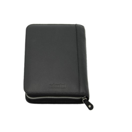 Adorini szivartáska, valódi bőr, fekete, 5-7 Churchill méretű szivarnak