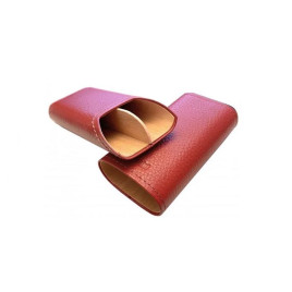 Valódi bőr Adorini Red, piros színű szivartok 2-3 szál szivar számára 