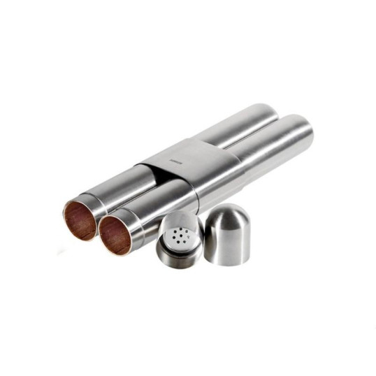 Adorini nemesacél szivartok 2 szivar részére cédrusfa béléssel, párásítóval - 21 cm