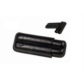 Angelo szivartok 2 szivar részére – fekete műbőr, 16 cm, 53-as gyűrűméretig