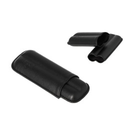 Angelo szivartartó – fekete, 2 db szivarnak, műbőr, 13 cm, 47-es gyűrű