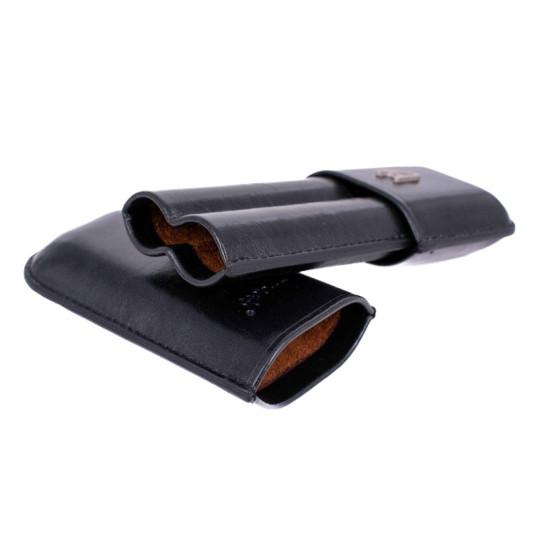 Angelo műbőr szivartok – fekete, 2 szál szivar részére