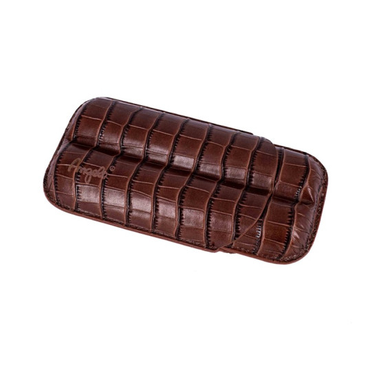 Krokodil mintázatú szivartok 2 szál szivar részére, barna - Angelo