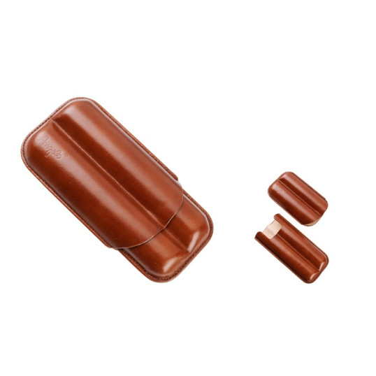 Angelo, barna színű szivar tok 2 szivar részére