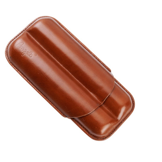 Angelo, barna színű szivar tok 2 szivar részére