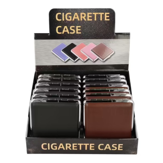 Cigaretta tárca - 20 cigaretta részére-fekete és barna viszonteladók részére