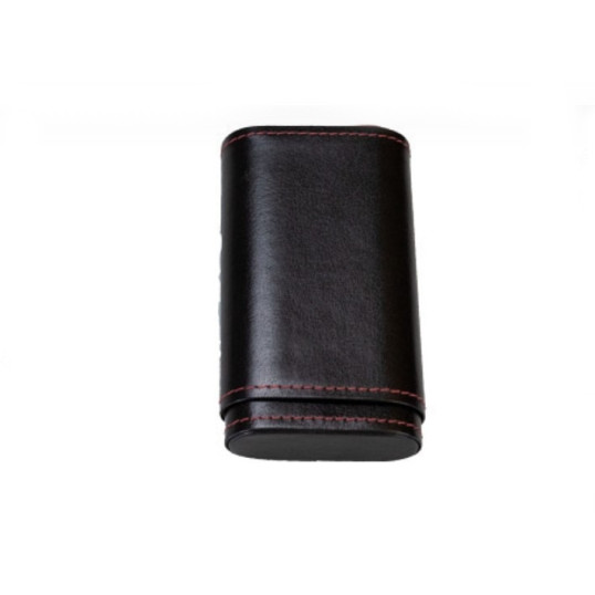 Faro szivartok 3 szivar részére, fekete színű bőr, Robusto