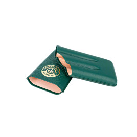 Montecristo Open sötétzöld színű szivartok 3 szivar részére - Montecristo logó mintákkal