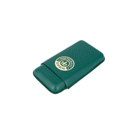 Montecristo Open sötétzöld színű szivartok 3 szivar részére - Montecristo logó mintákkal