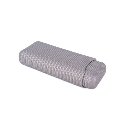 Montes Ubrique ezüst színű szivartok 2 szivar részére-rácsos mintájú 