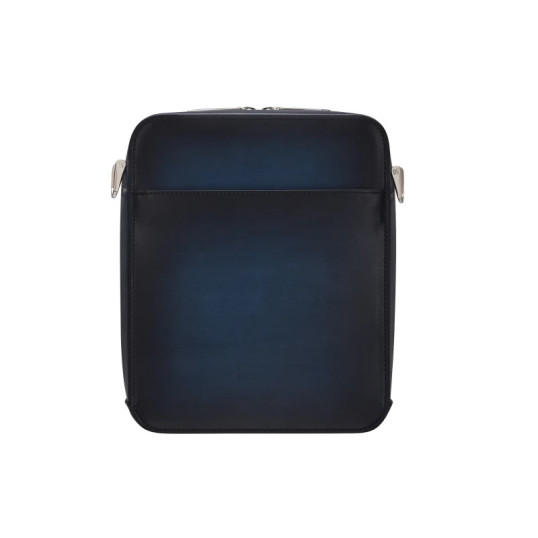 S.T. Dupont Le Grand Atelier Bőrből készített szivaros táska, tároló zsebbekkel a szivarkellékek számára - Sötétkék színű