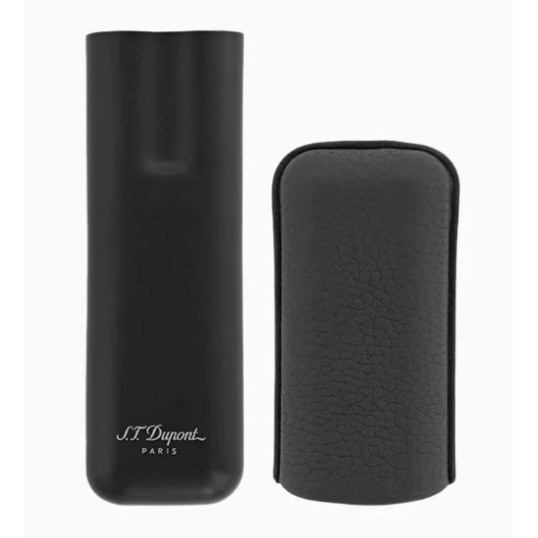 S.T. Dupont fekete szivartok 2 szivar részére, fém alsó résszel