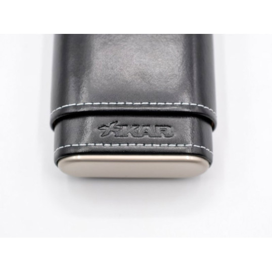 Xikar Envoy bőr szivartok eredeti cédrusfa béléssel 3 szivar - fekete 