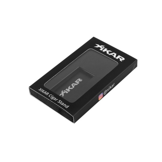 Xikar szivar tartó - fekete színű, nemesacélból, nagy méretű szivarokhoz is tökéletes