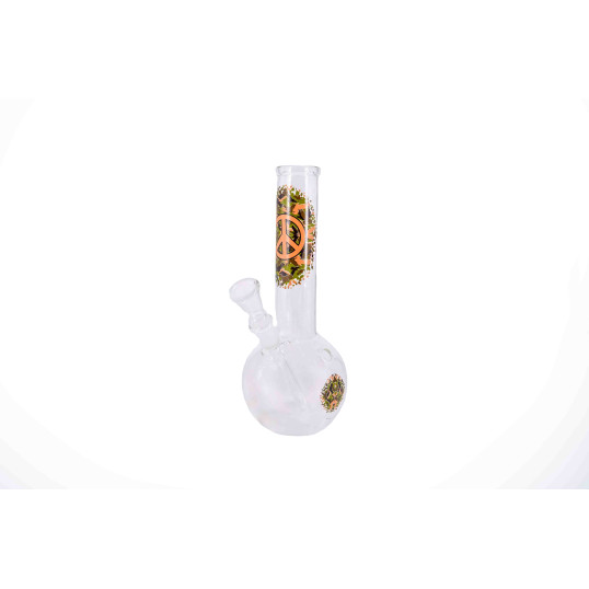 Padonio akril bong 21 cm -lombik formájú, béke jellel