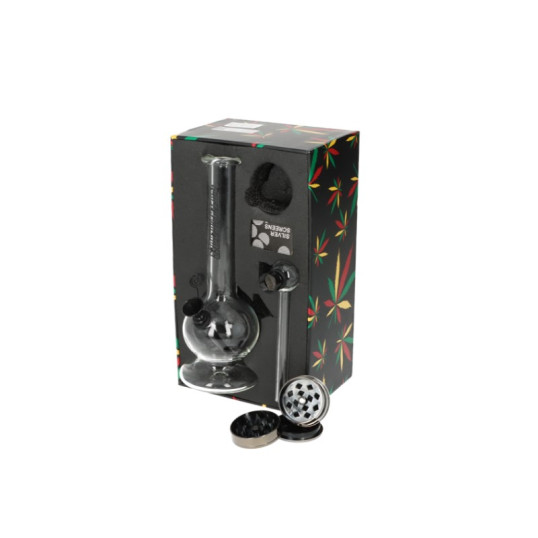 Super Heroes üveg bong szett - Dohányőrlővel és üvegpipával