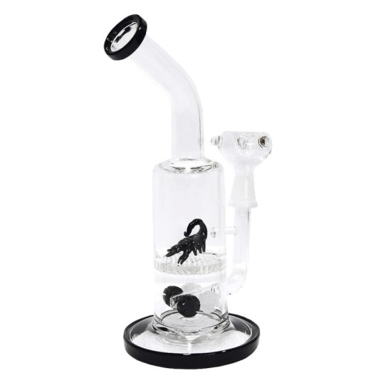Super Heroes üveg bong - beépített diffúzortárcsa - skorpió