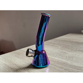 Szivárvány színű mini üveg bong – 12 cm - 5