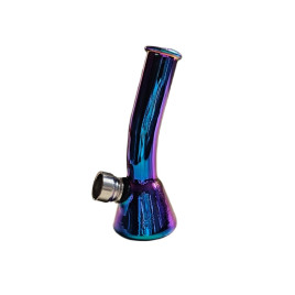 Szivárvány színű mini üveg bong – 12 cm - 5