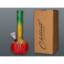 Chillout Smoke Rasta üveg bong 20 cm – színes kivitel
