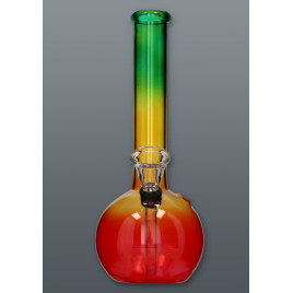 Chillout Smoke Rasta üveg bong 20 cm – színes kivitel