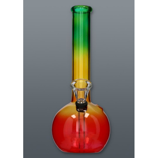 Chillout Smoke Rasta üveg bong 20 cm – színes kivitel