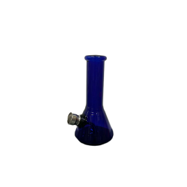 Chillout Smoke sötétkék üveg bong – kompakt kialakítás, 12 cm