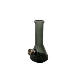 Chillout Smoke szürke üveg bong – kompakt kialakítás, 12 cm