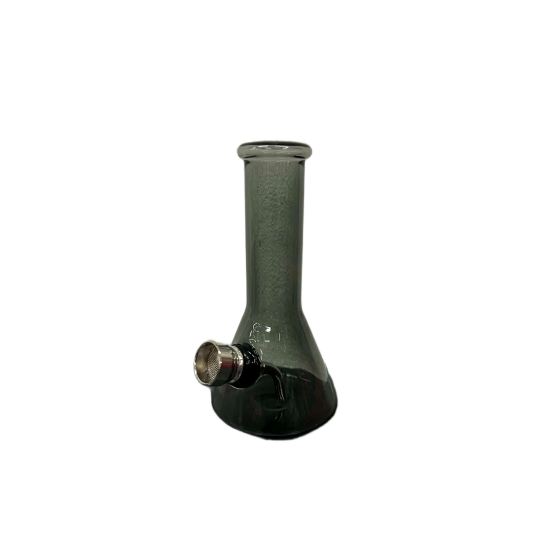 Chillout Smoke szürke üveg bong – kompakt kialakítás, 12 cm