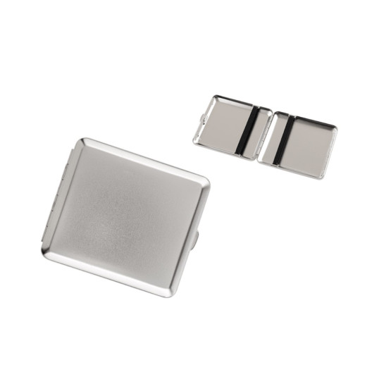 Angelo cigarettatárca 18 szálas cigarettához, 85 mm, szálcsiszolt króm