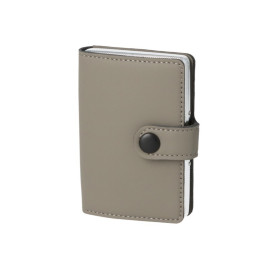 Szürke színű cigaretta tárca 18 szál cigarettának -  Kártyatartóval és pénz tartóval