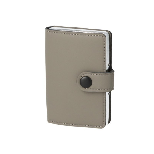 Szürke színű cigaretta tárca 18 szál cigarettának -  Kártyatartóval és pénz tartóval