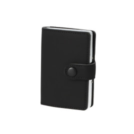 Fekete színű cigaretta tárca 18 szál cigarettának -  Kártyatartóval és pénz tartóval