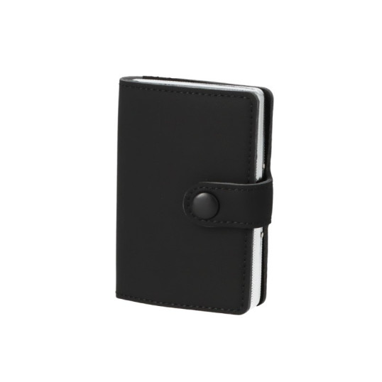 Fekete színű cigaretta tárca 18 szál cigarettának -  Kártyatartóval és pénz tartóval