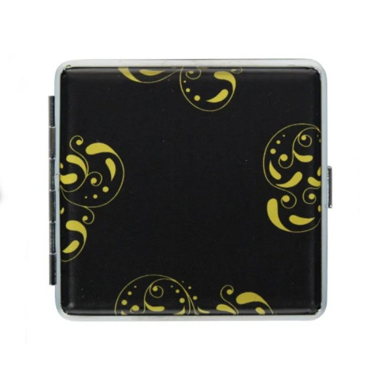 Arany mintás fém cigarettatárca, 20 szál cigarettának - 3