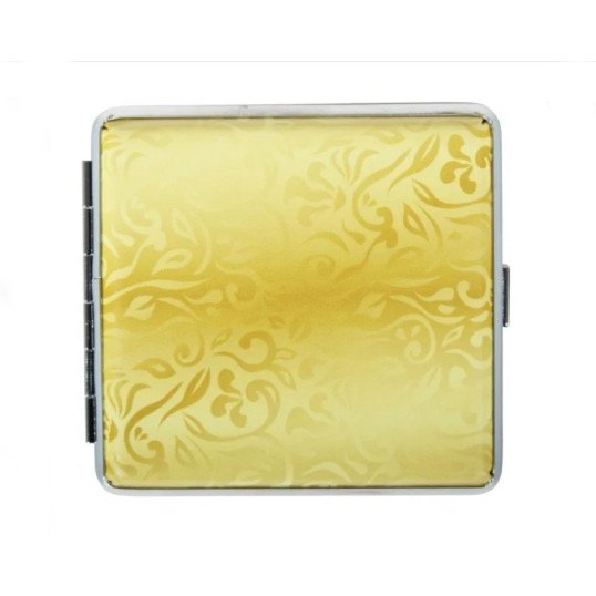 Arany mintás fém cigarettatárca, 20 szál cigarettának - 4